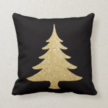 Elegant goudglitter-kerstboom zwart rood