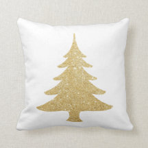 Elegant goudglitter-kerstboom zwart wit