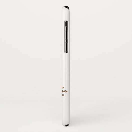 Elegant goudglitter laat het sneeuwtekstsneeuwvlok Case-Mate iPhone case (Achterkant/links)