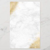 Elegant goudglitter marmer make-up artiest flyer (Achterkant)