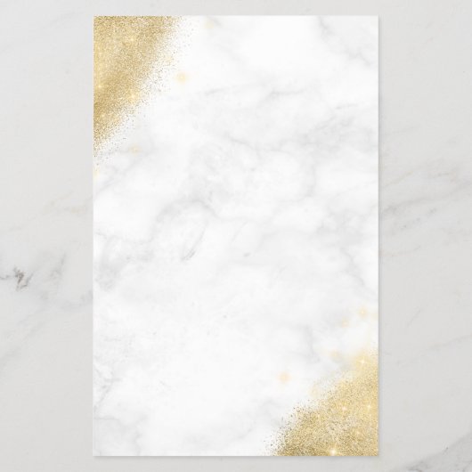 Elegant goudglitter marmer make-up artiest flyer (Achterkant)