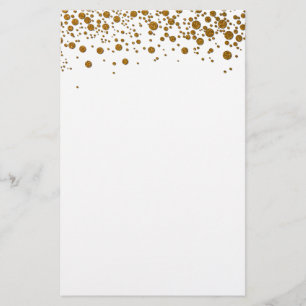 Elegant goudglitter Stationery Briefpapier