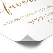 Elegant goudkalligrafie in plaats van voor het tek poster (Hoek)