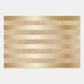 Elegant goudkerstpatroon inpakpapier vel (Voorkant 3)