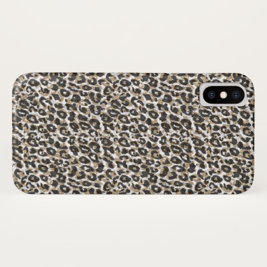Elegant goudluipspatroon Case-Mate iPhone case (Achterkant (horizontaal))