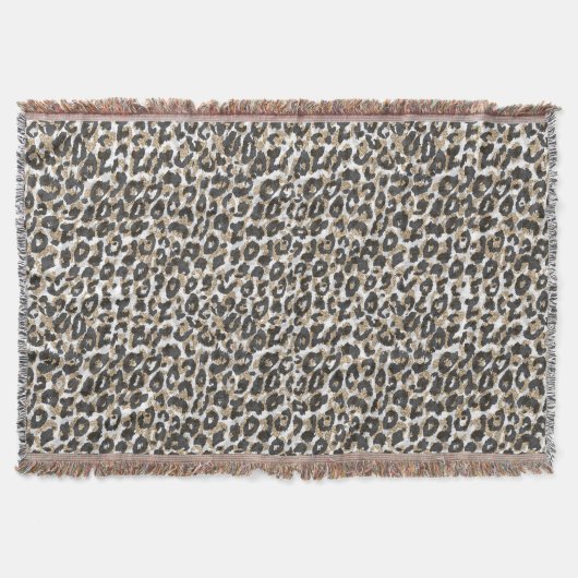 Elegant goudluipspatroon deken (Voorkant)