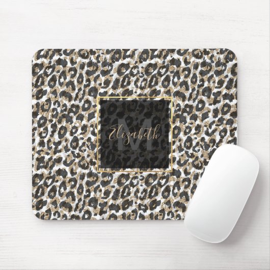 Elegant goudluipspatroon muismat (Met muis)