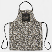 Elegant goudluipspatroon schort (Voorkant)