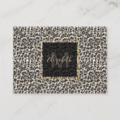 Elegant goudluipspatroon visitekaartje (Voorkant)