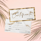 Elegant goudmarmer Cadeaukaart