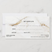 Elegant goudmarmer Cadeaukaart (Achterkant)