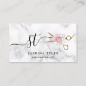 Elegant goudmarmer visitekaartje (Voorkant)