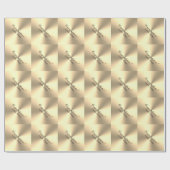 Elegant goudmetallisch glansmiddel gepersonaliseer cadeaupapier (Vlak)