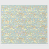 Elegant goudmijndemaspatroon cadeaupapier (Vlak)