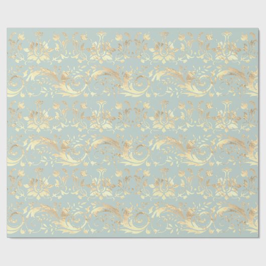 Elegant  goudmijndemaspatroon cadeaupapier (Vlak)