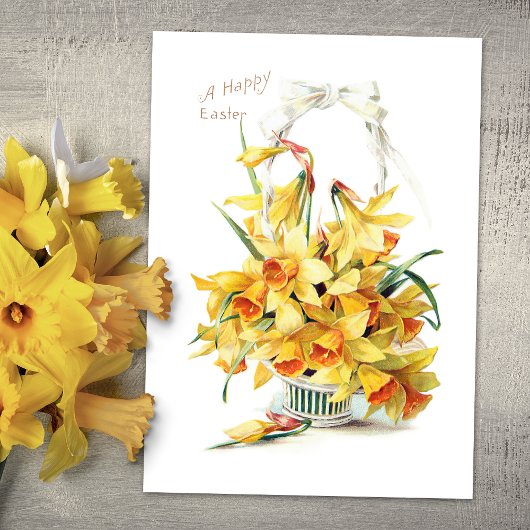 Elegant  goudpaasdrogers feestdagenkaart