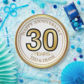 Elegant goudpapier Bord met bewerkbare tekst (Feest)