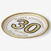 Elegant goudpapier Bord met bewerkbare tekst (Gekanteld)