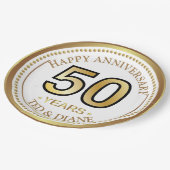 Elegant goudpapier Bord met bewerkbare tekst (Gekanteld)