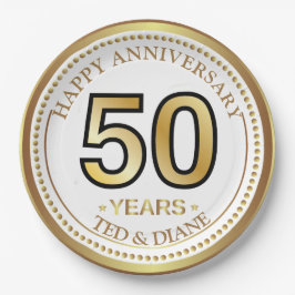 Elegant goudpapier Bord met bewerkbare tekst