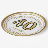 Elegant goudpapier Bord met bewerkbare tekst (Gekanteld)