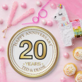 Elegant goudpapier Bord met bewerkbare tekst (Feest)