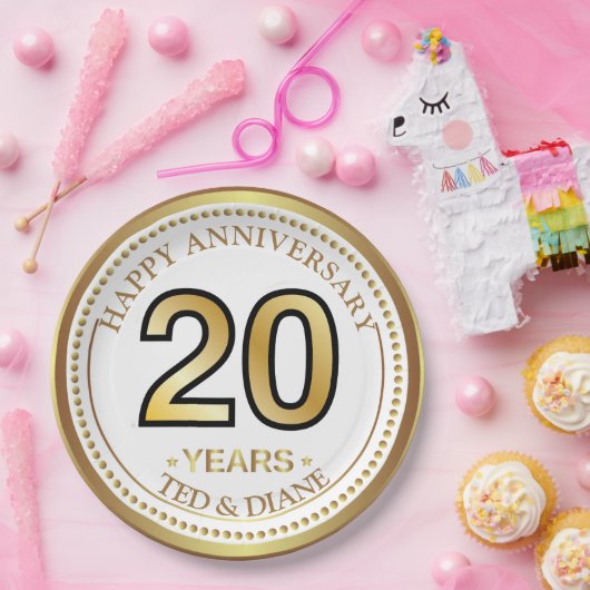 Elegant goudpapier Bord met bewerkbare tekst (Feest)