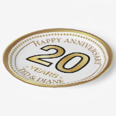 Elegant goudpapier Bord met bewerkbare tekst (Gekanteld)