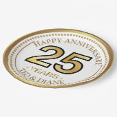 Elegant goudpapier Bord met bewerkbare tekst (Gekanteld)