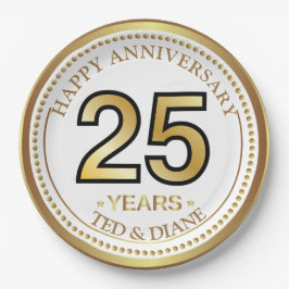 Elegant goudpapier Bord met bewerkbare tekst