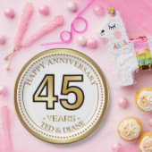 Elegant goudpapier Bord met bewerkbare tekst (Feest)