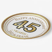 Elegant goudpapier Bord met bewerkbare tekst (Gekanteld)