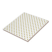 Elegant goudparels tegeltje (Zijkant)