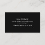 Elegant goudpenseel (beige) visitekaartje (Achterkant)