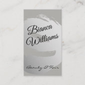 Elegant goudpenseel/grijs visitekaartje (Voorkant)