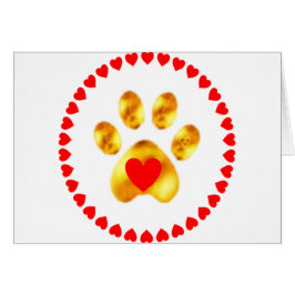 Elegant goudpoot met hart