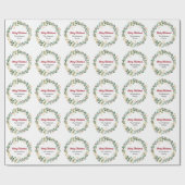 Elegant goudrood met kerstmis cadeaupapier (Vlak)