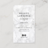 Elegant goudschaar en kam haarstylist visitekaartje (Achterkant)