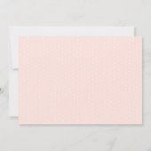 Elegant goudscript roze & blush vrijgezellenfeest kaart (Achterkant)