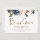 Elegant goudscript zwart-wit vrijgezellenfeest kaart (Voorkant)