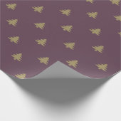 Elegant goudstbomen cadeaupapier (Hoek)