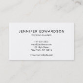 Elegant goudtrendy minimalistisch professioneel bu visitekaartje (Achterkant)