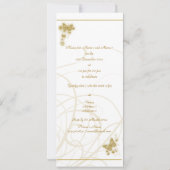 Elegant goudvlinder kaart (Achterkant)