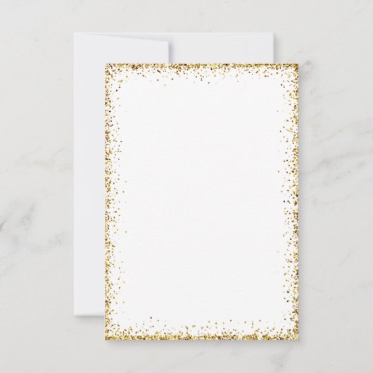 elegant goudvlinder luxe baby shower kaart (Achterkant)