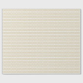 Elegant goudwit geometrisch decoratief patroon cadeaupapier (Vlak)