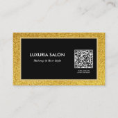 elegant goudzout schoonheidssalon | QR-code Visitekaartje (Voorkant)