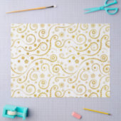 Elegant goudzwangen en sneeuwvlokken tissuepapier (Craft)