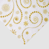 Elegant goudzwangen en sneeuwvlokken tissuepapier (Detail)