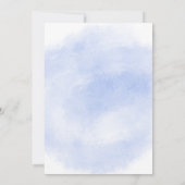 Elegant Gown Illustration with Bridal Shower Kaart (Achterkant)