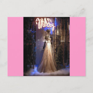 Elegant gown NYC Holiday-scherm Feestdagenkaart